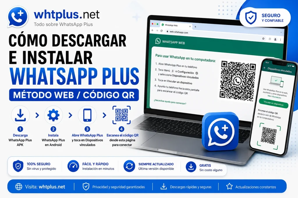 Cómo vincular WhatsApp Plus Web con código QR