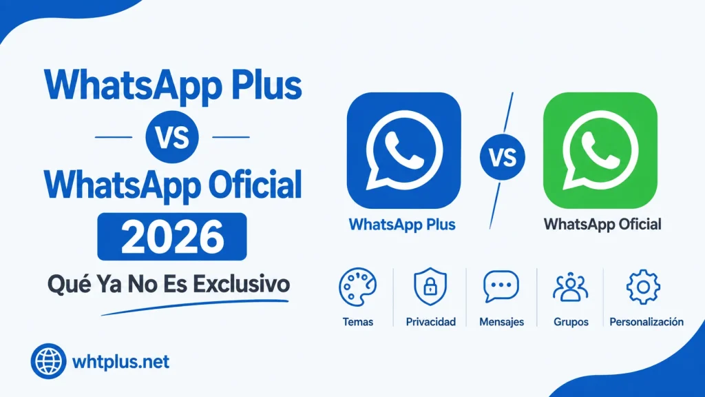 WhatsApp Plus vs WhatsApp Oficial 2026, Qué Ya No Es Exclusivo